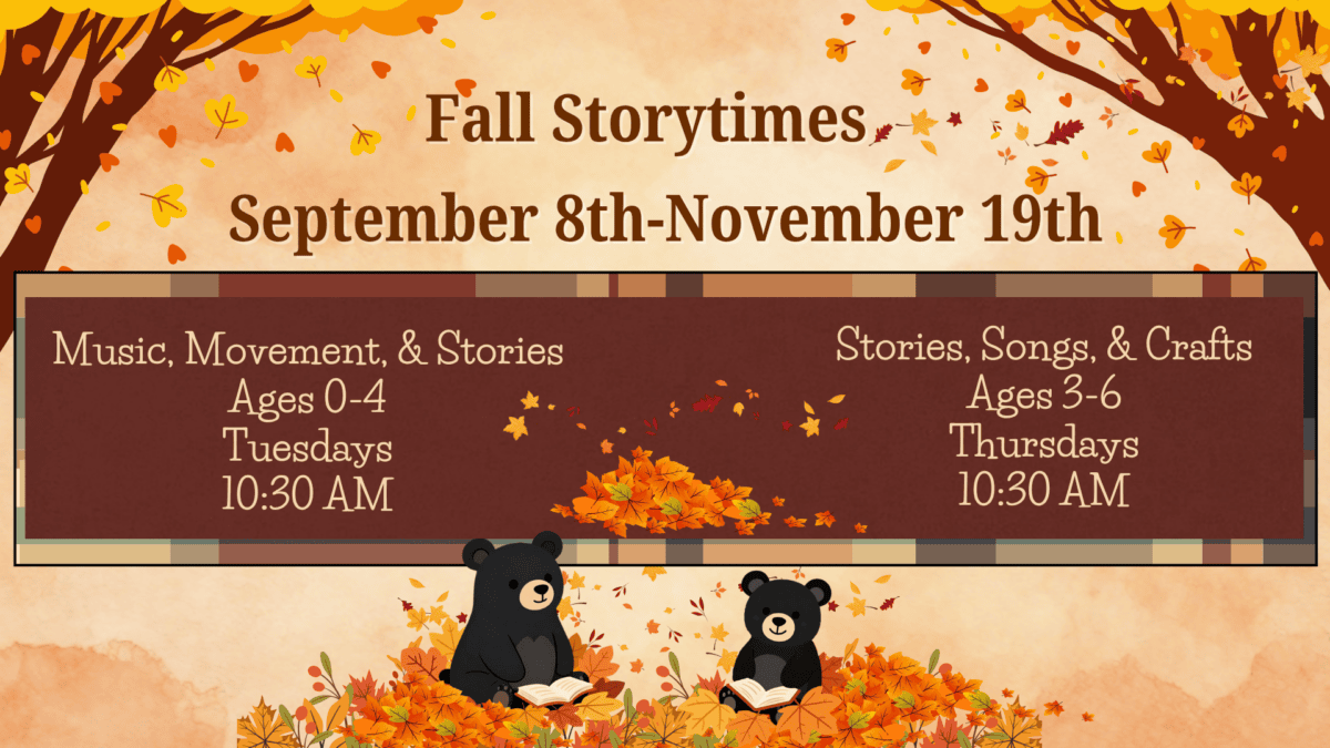 2026.9 fall storytimes
