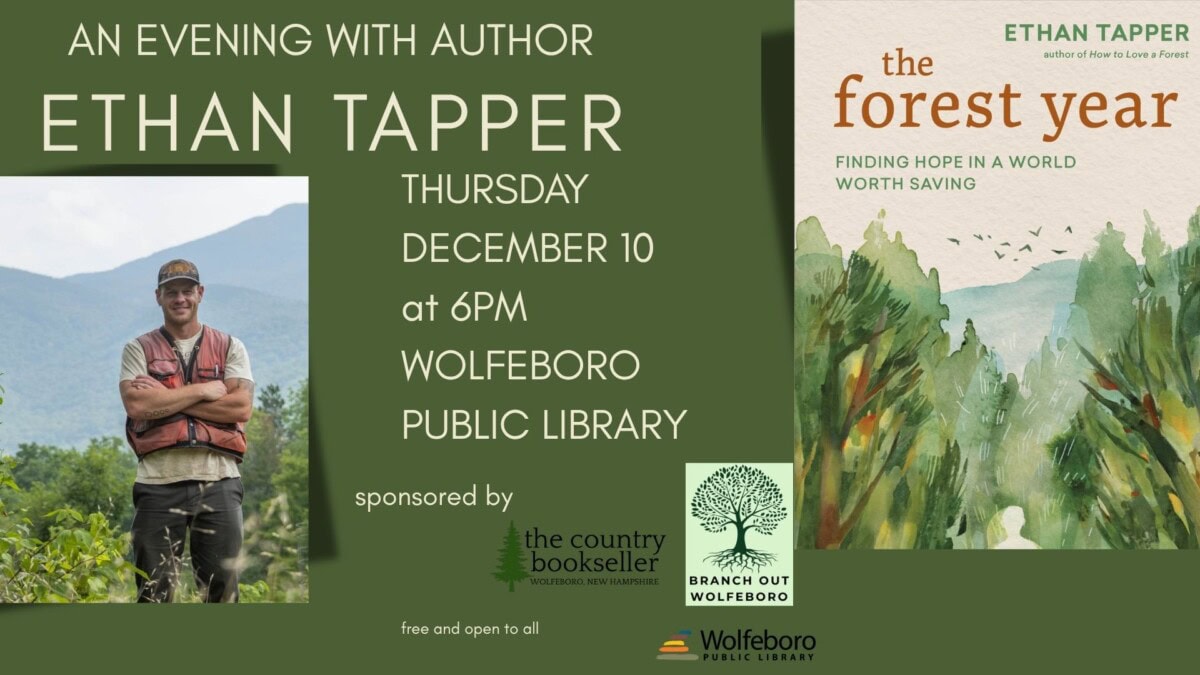 ethan tapper THURSDAY DECEMBER 10 at 6PM WOLFEBORO PUBLIC LIBRARY AN EVENING WITH AUTHOR ETHAN TAPPER