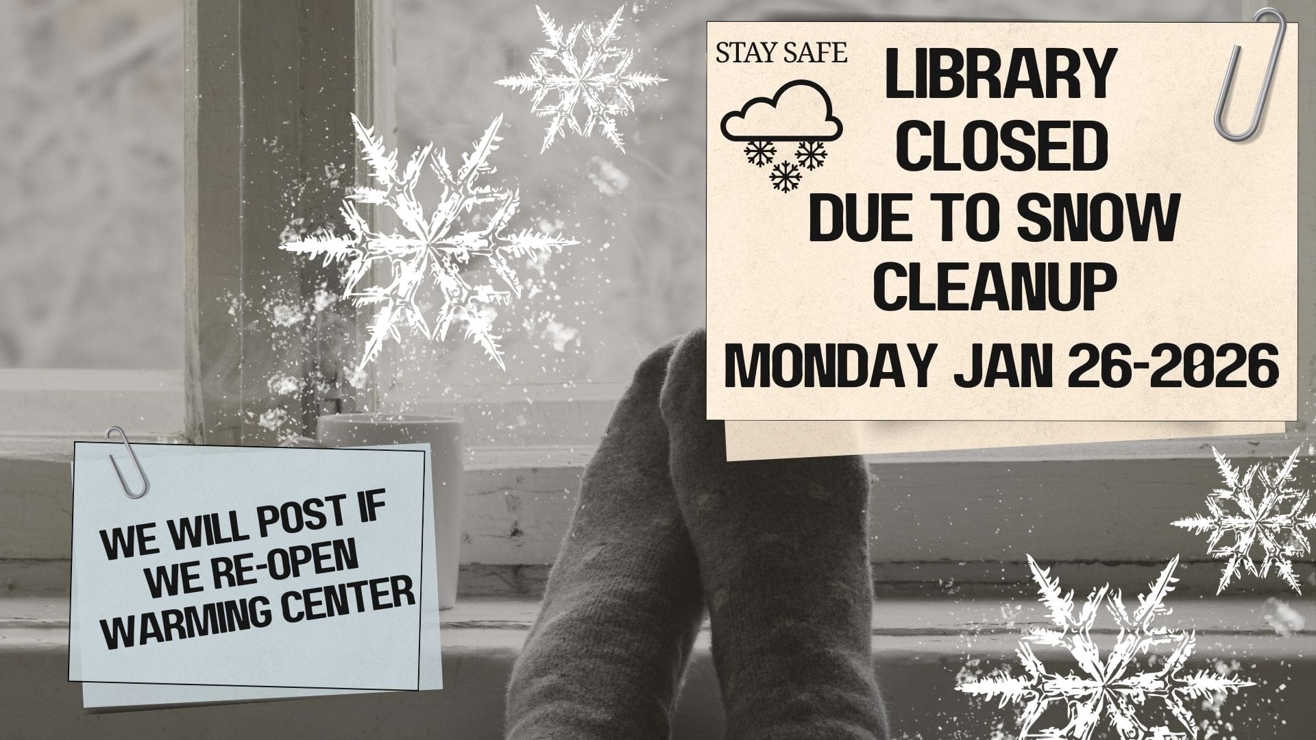 gray white modern sorry we are closed due to snow instagram story