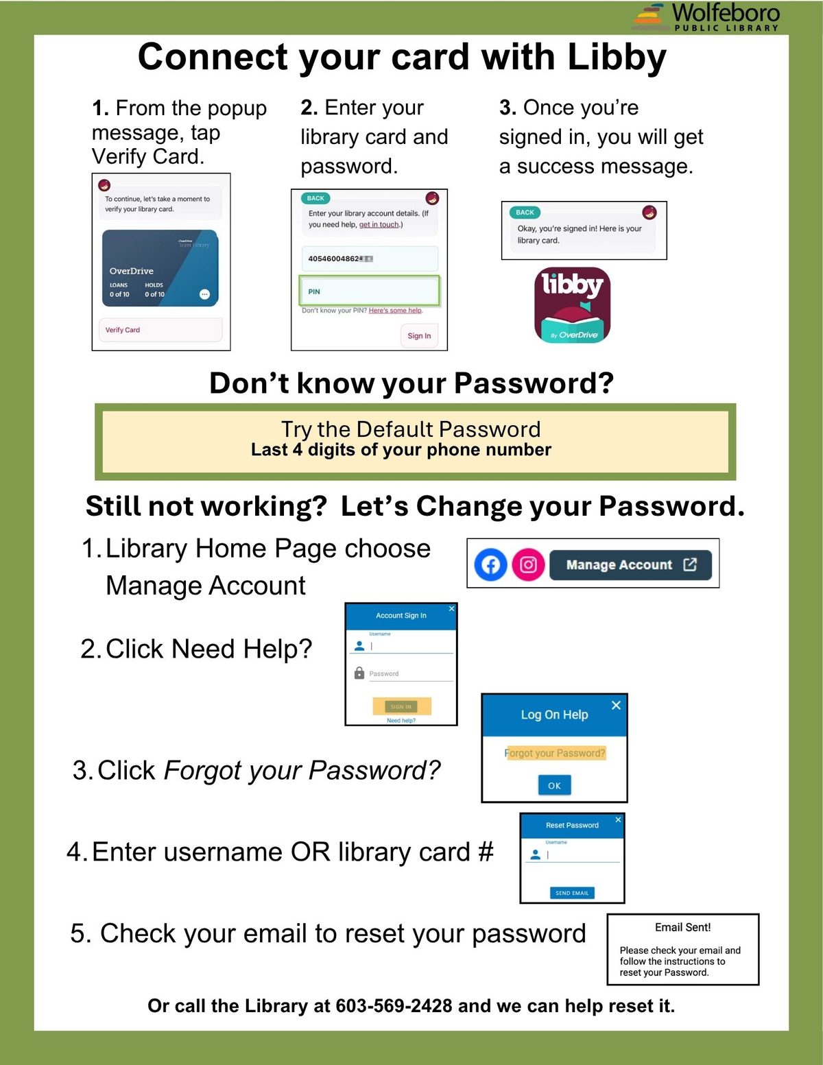 resetting your password
